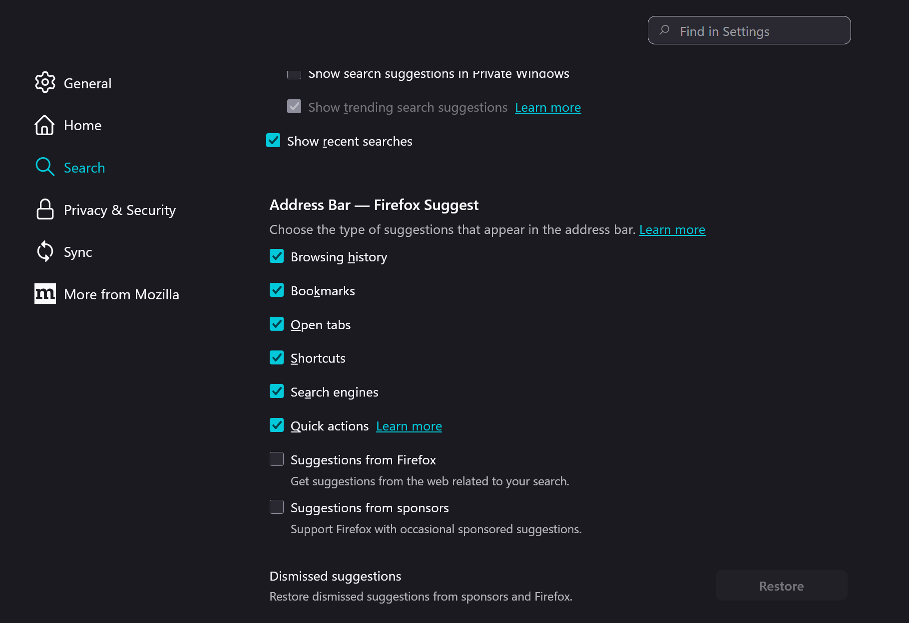 Tame the Address Bar: No More Sponsored Sneaks