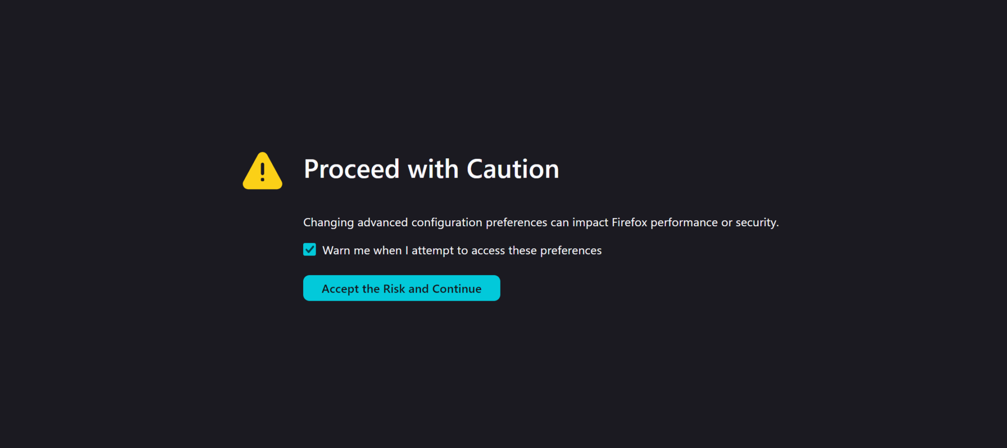 Advanced Firefox hardening: Toggle telemetry in about:config